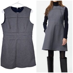 Uniqlo Double-Faced Mini Plaid Checkered Dress Academia Schoolgirl Old Money